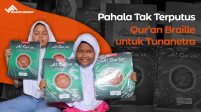 Pahala Tak Terputus, Quran Braille Tuk Tunanetra